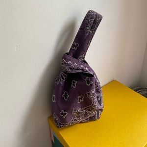 Purple knot bag